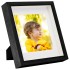 Marco de foto caja 3D 3 uds negro 23x23 cm para foto 13x13