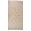 Alfombra de exterior de tejido plano rayas marrones 100x200 cm