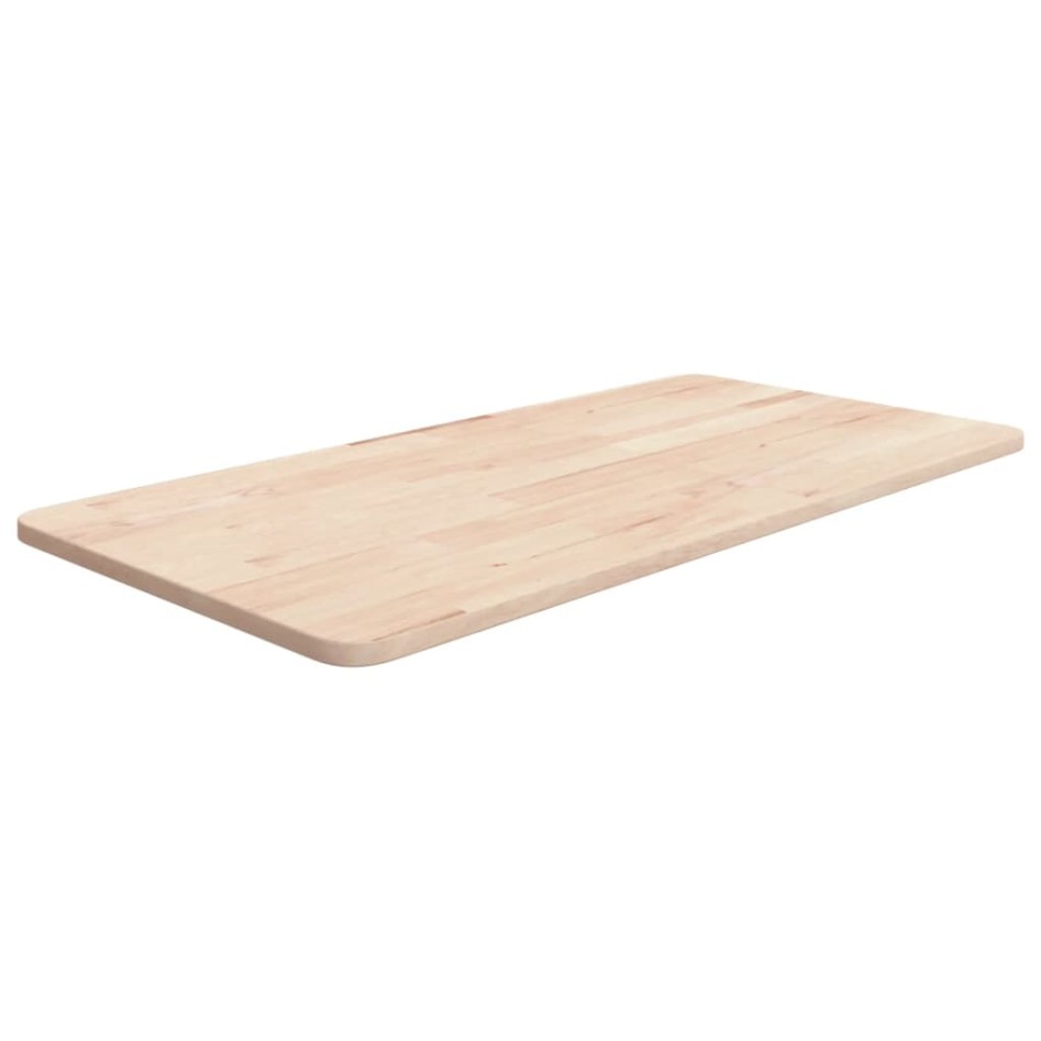 Encimera de baño madera maciza sin tratar 80x40x1,5