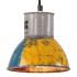 Lámpara colgante industrial redonda multicolor E27 25 W 17