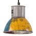 Lámpara colgante industrial redonda multicolor E27 25 W 17