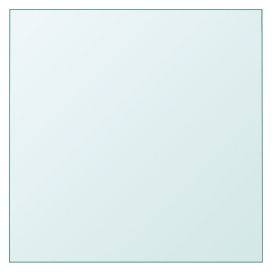 Superficie de mesa vidrio templado transparente 60x60