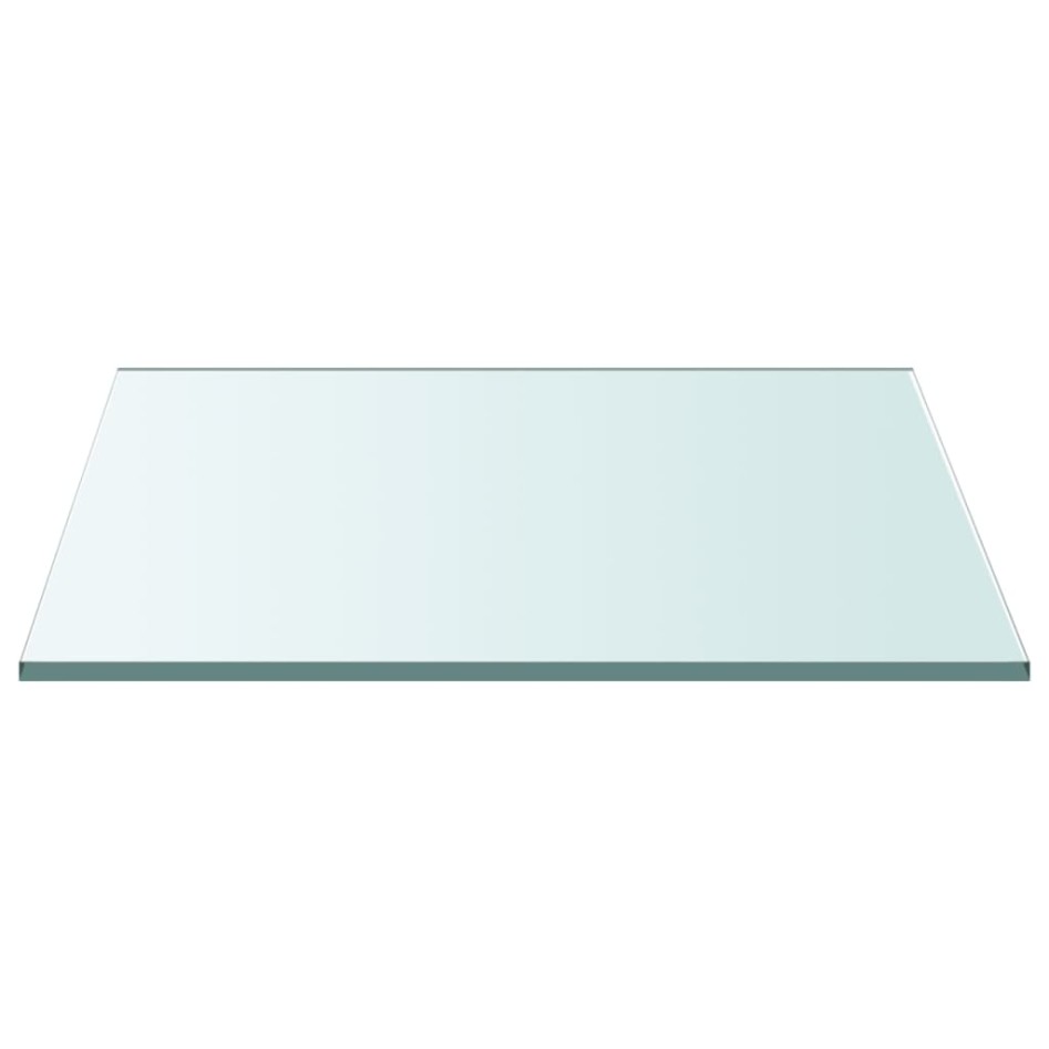 Superficie de mesa vidrio templado transparente 60x60