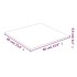 Superficie de mesa vidrio templado transparente 60x60