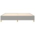 Estructura de cama box spring tela gris claro 200x200