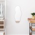 Espejo de pared plateado 70x30