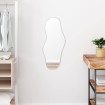 Espejo de pared plateado 70x30 cm