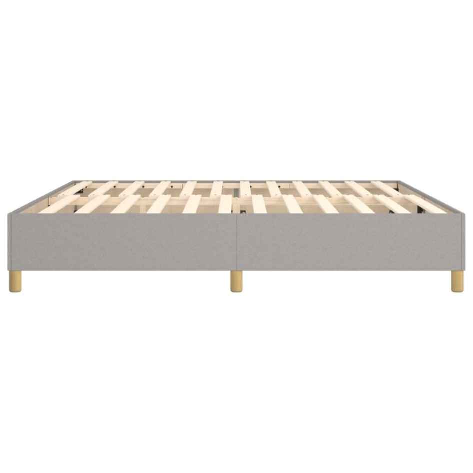 Estructura de cama box spring tela gris claro 200x200