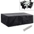Funda de muebles de jardín 2 uds set ratán 8 personas 10