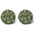 Hoja Artificial Bola de poda 27 cm Con cuerda de LED solar 2