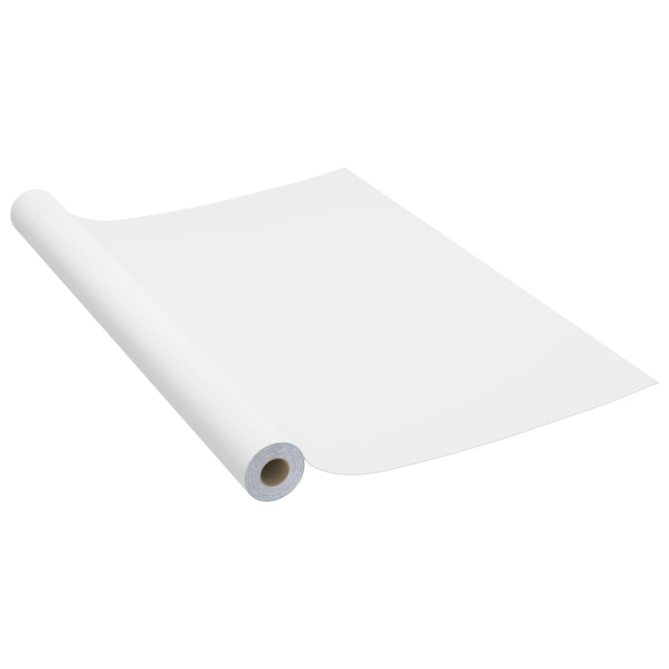 Láminas autoadhesivas muebles 2 uds PVC blanco 500x90