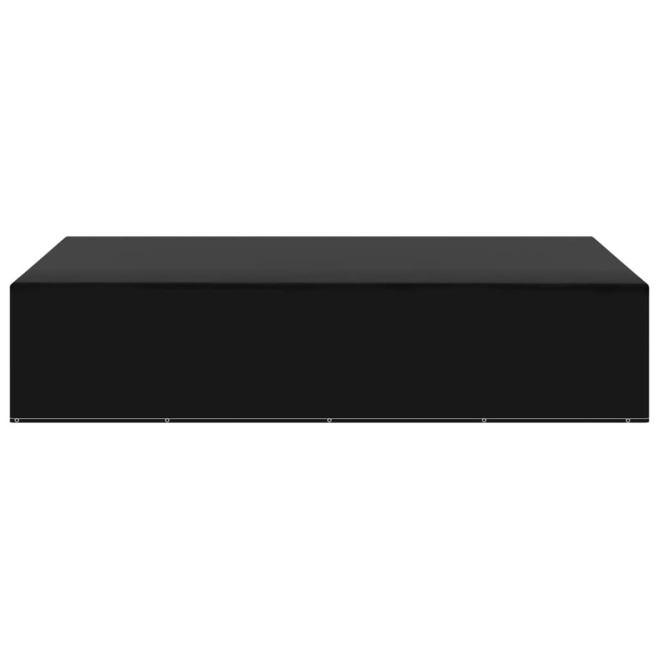 Fundas de muebles de jardín 2 uds 12 ojales 325x205x70