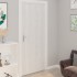 Láminas autoadhesivas muebles 2 uds PVC madera blanca 500x90