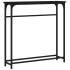 Mesa consola madera de ingeniería negra 75x19,5x75