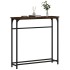 Mesa consola madera de ingeniería roble ahumado 75x19,5x75