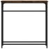 Mesa consola madera de ingeniería roble ahumado 75x19,5x75