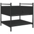 Mesa de centro madera de ingeniería negro 50x50x50