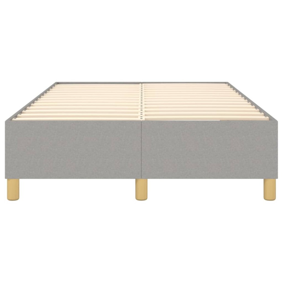 Estructura de cama box spring tela gris claro 120x200