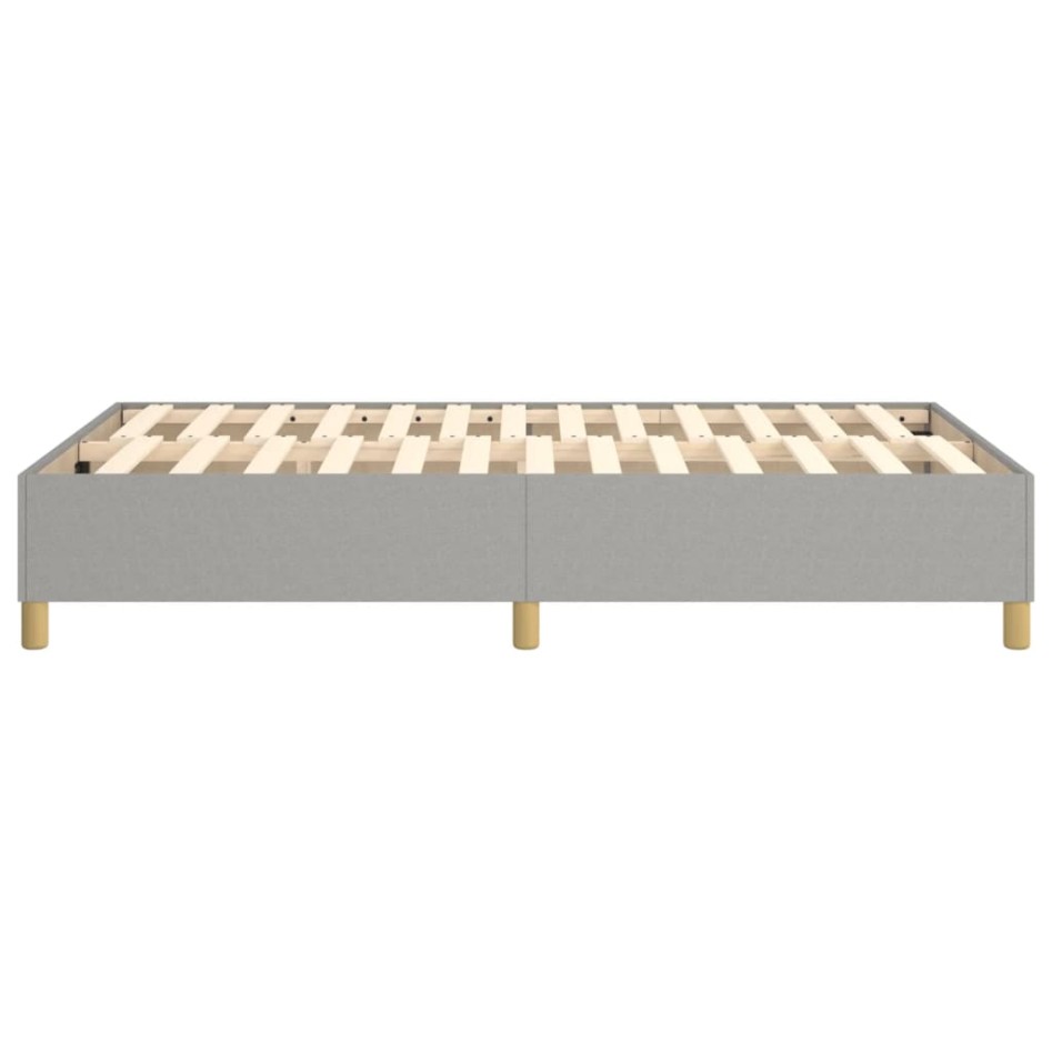 Estructura de cama box spring tela gris claro 120x200
