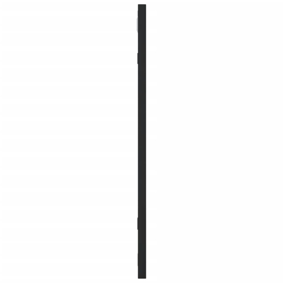 Espejo de pared cuadrado de hierro negro 50x50