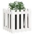 Jardinera diseño de valla madera maciza pino blanca 50x50x50