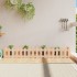 Arriate elevado jardín con valla madera maciza pino