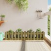 Arriate elevado jardín valla madera impregnada pino 150x30x30cm