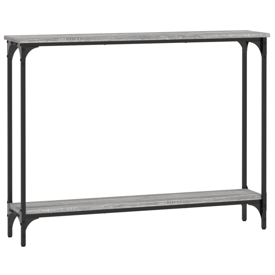 Mesa consola madera de ingeniería gris Sonoma 100x22,5x75