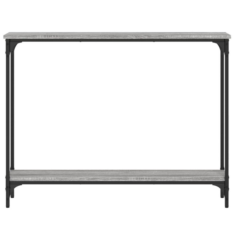 Mesa consola madera de ingeniería gris Sonoma 100x22,5x75