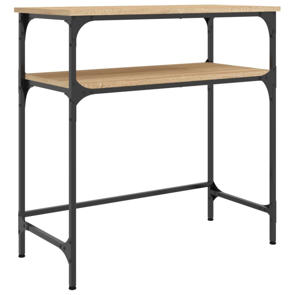 Mesa consola madera de ingeniería roble Sonoma 75x35,5x75
