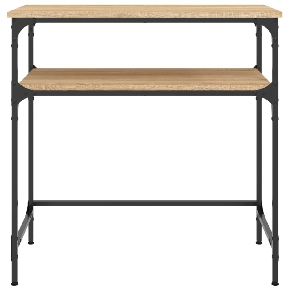 Mesa consola madera de ingeniería roble Sonoma 75x35,5x75