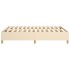Estructura de cama box spring tela color crema 140x200