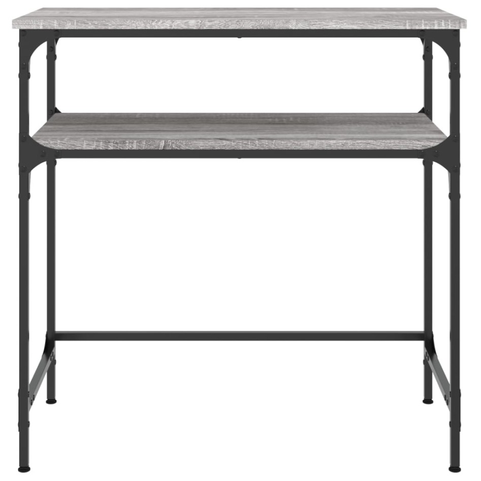 Mesa consola madera de ingeniería gris Sonoma 75x35,5x75