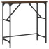 Mesa consola madera de ingeniería marrón roble 75x32x75