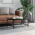 Mesa de centro madera contrachapada negro 75x50x35