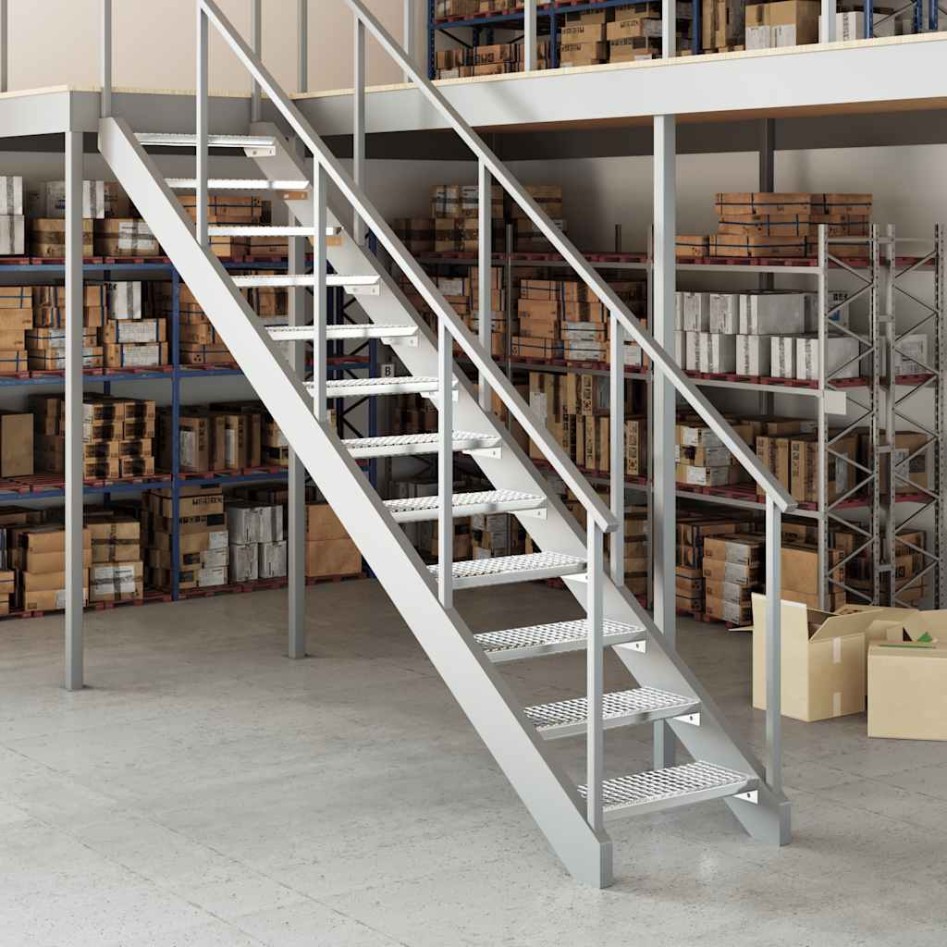 Peldaño de rejilla acero galvanizado 60x24x7