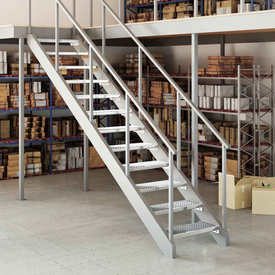 Peldaño de rejilla acero galvanizado 60x24x7