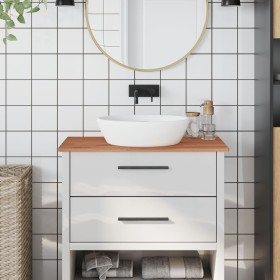Encimera de baño madera maciza de haya 80x40x1,5