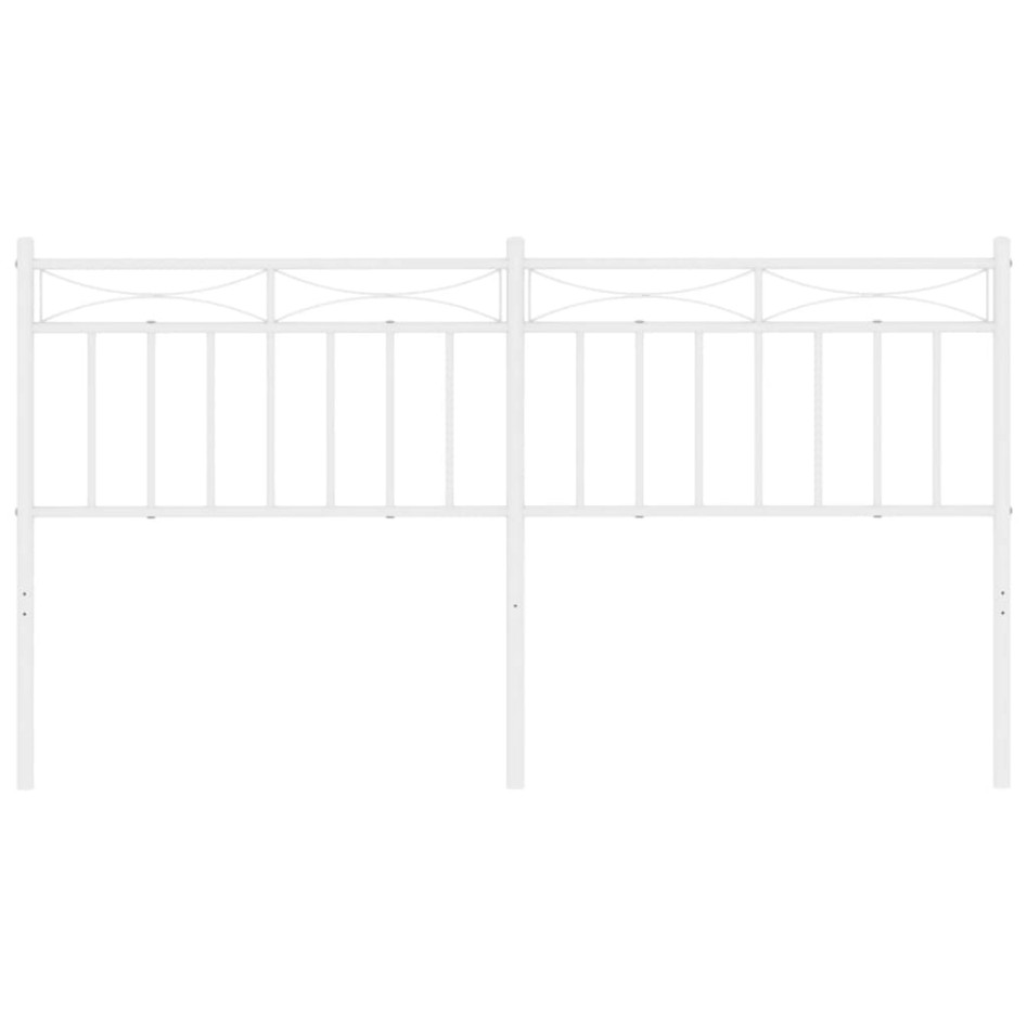 Cabecero de metal blanco 160