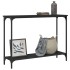 Mesa consola madera de ingeniería negra 101x30,5x75
