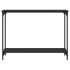 Mesa consola madera de ingeniería negra 101x30,5x75