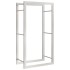 Estante para leña acero inoxidable 50x28x94