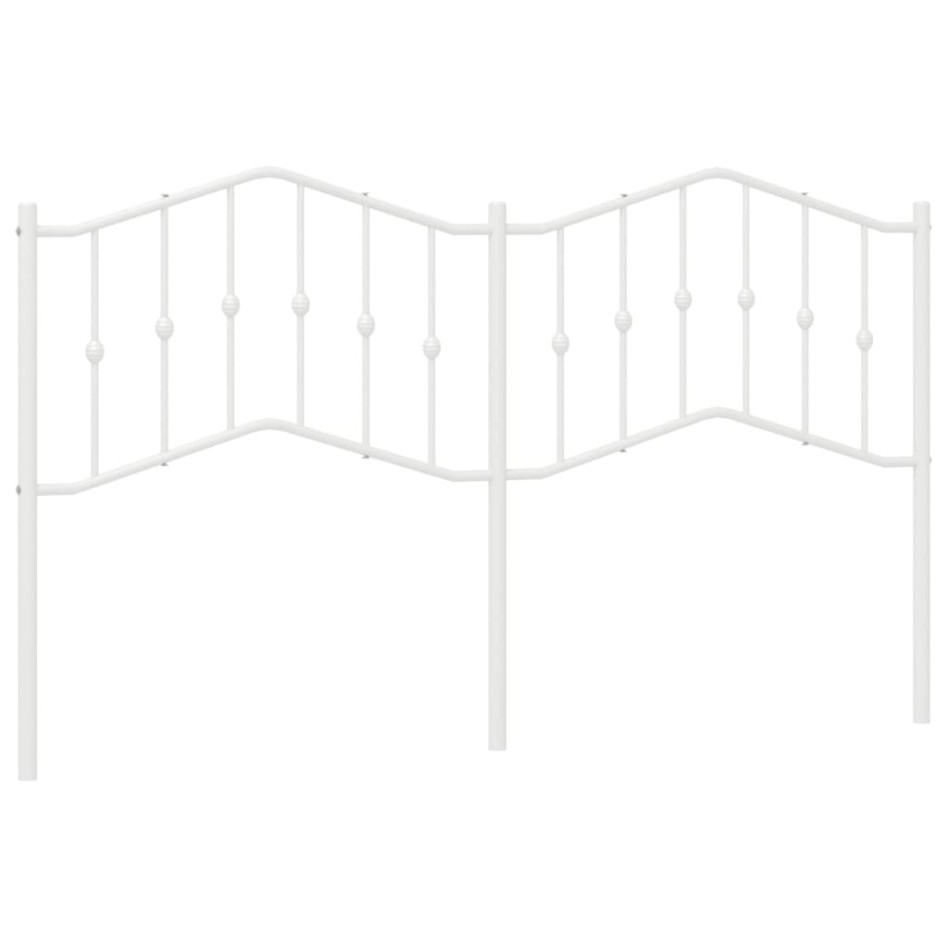 Cabecero de metal blanco 160