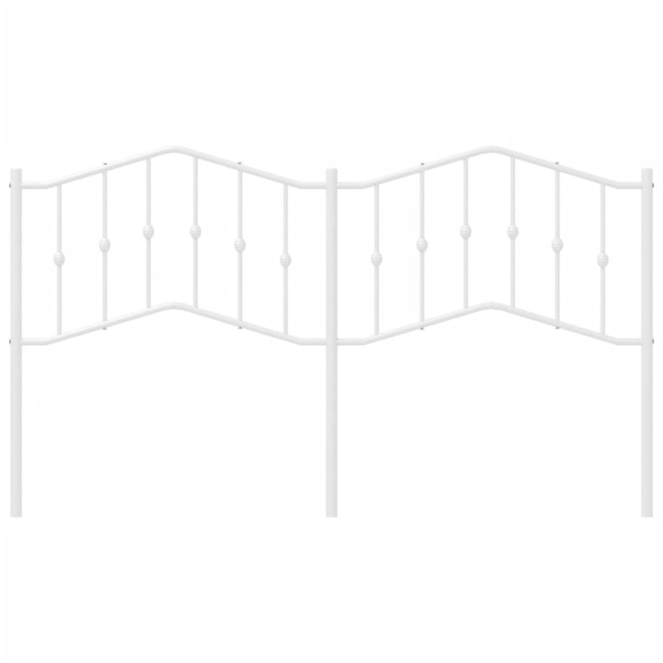 Cabecero de metal blanco 160