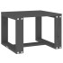 Mesa auxiliar de jardín madera maciza pino gris 40x38x28,5