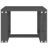 Mesa auxiliar de jardín madera maciza pino gris 40x38x28,5