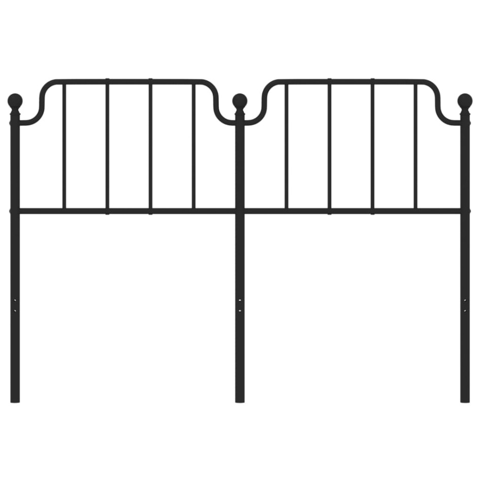 Cabecero de metal negro 160