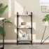 Librería 3 estantes madera ingeniería gris Sonoma 40x30x86