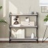 Librería 3 estantes madera ingeniería gris Sonoma 80x30x86