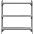 Librería 3 estantes madera ingeniería gris Sonoma 80x30x86